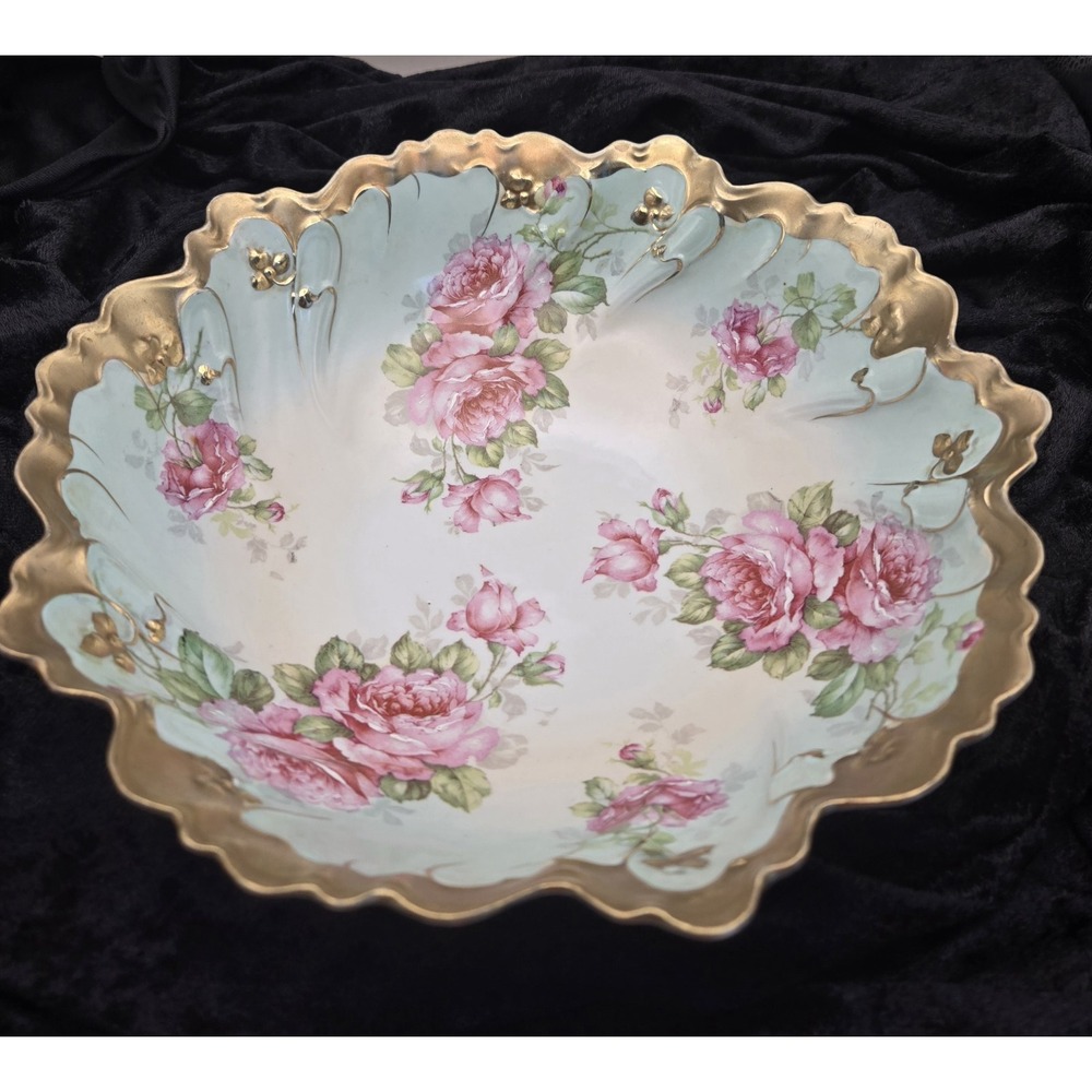 Antique Austrian Porcelain Bowl Moritz Zdekauer Victorian Era B#33